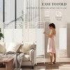 8 Panel Folding Room Divider Portable Privacy Screen Wave Fiber Room Partition for Home Office - 4 of 4