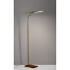 50.5" x 62.5" 3-way Barrett Floor Lamp: LED, Walnut Wood, Touch Sensor - Adesso - image 3 of 4