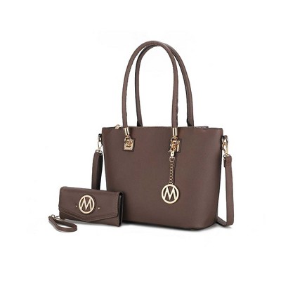 MKF Collection Vanessa Women's Fashion Tote & Wallet Set Handbag by Mia K