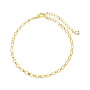 SHINE by Sterling Forever Delicate Link Bracelet - Gold - 1 of 2