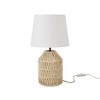 Beige 17" Braided Jute Tan Coastal Table Lamp - Nourison - 4 of 4