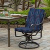 ARDEN Outdoor Midback Chair Cushion, 18 x 16.5, Rain-Proof, Fade Resistant Sapphire Liberty Mosaic - 2 of 4
