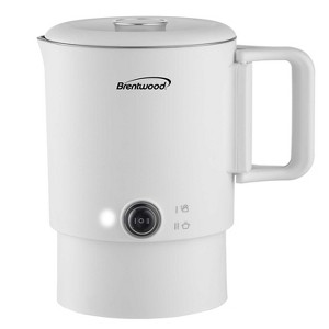 Brentwood 27-Oz. 650-Watt Electric Travel Kettle and Hot Pot, White - 1 of 4