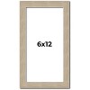 PosterPalooza | 6x12 Thin Barnwood Picture Frame, UV Acrylic, 2 Finishes - Grey and Black - 2 of 4