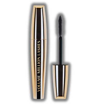L'Oreal Paris Mascara Volume Million Lashes (BLACK) Loreal Clean Volume | Helps Coat Each Lashes | Fanned-Out Lash Effect (0.33 oz)