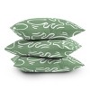 Deny Designs Alilscribble Abstract Greens Square Indoor Throw Pillow - 4 of 4