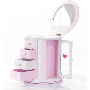 Musical Jewelry Box for Girls, Cute Kids Necklace Storage Organizer with Music, Best Birthday Gift for Child - 1 of 4