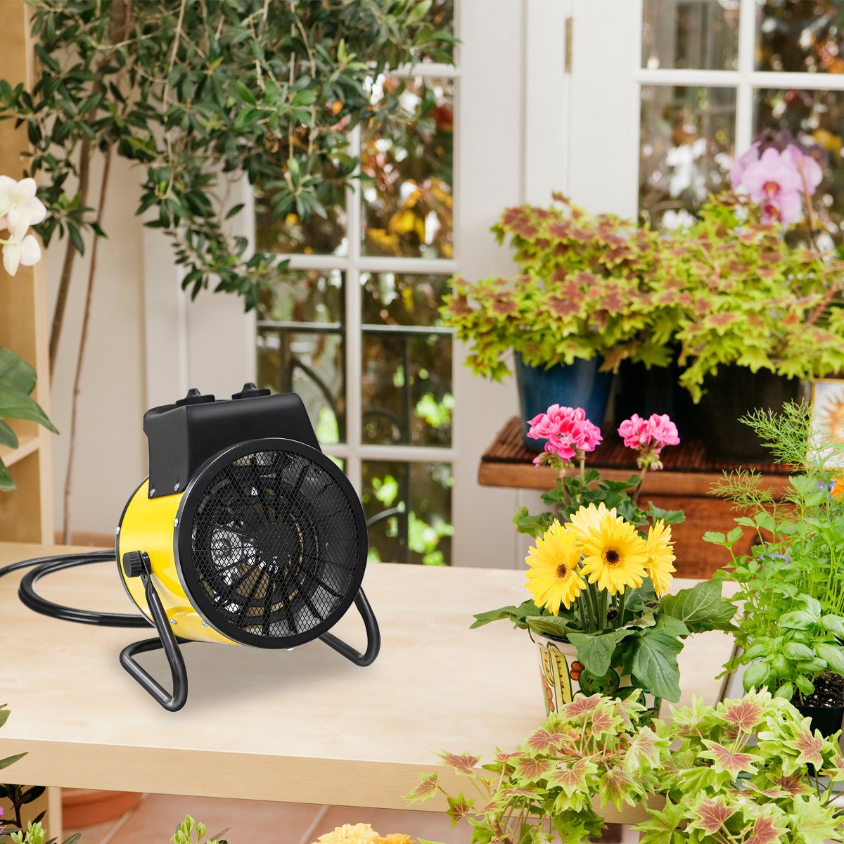 EAGLE PEAK 2 PCS 1500W Indoor Space Greenhouse Heater, Spray Water Resistant IPx4, Over-heat Protection - thumbnail 10