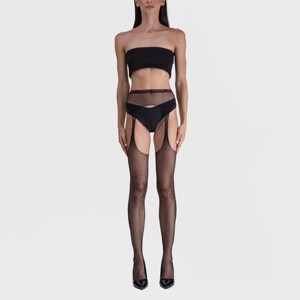 LECHERY Women's Fishnet Suspender Tights (1 Pair) - 1 of 4
