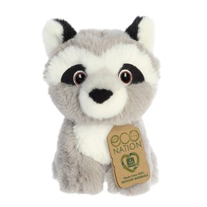 Aurora Eco Nation 5" Raccoon Grey Stuffed Animal - 1 of 4