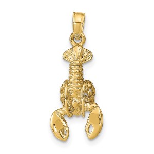 Black Bow Jewelry 14k Yellow Gold Polished Lobster Pendant - 1 of 4