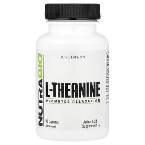 NutraBio L-Theanine, 90 Capsules (200 mg per Capsule) - 1 of 4