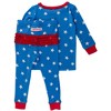 RuffleButts SoftSnooze Toddler Girls Ruffle Long Sleeve Pajama Set - 2 of 4