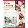 Courtside Market Merry Christmas Winter Cranberry 18oz Soy Wax Candle Glass Jar & Lid - 3 of 3