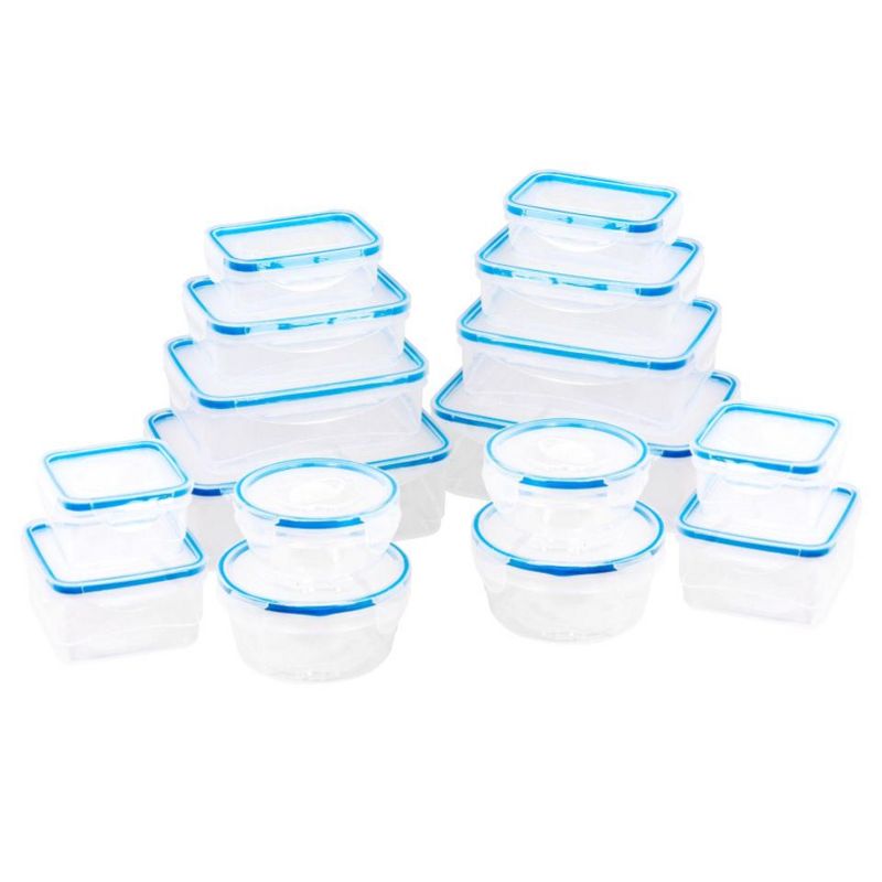 Lexi Home Plastic Containers with Snap Lock Lids (Set of 16), 2 of 5