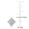 CREATED FOREVER | Sterling Silver 1 CT TW Lab-Grown Diamond Cluster Stud Earrings - 3 of 4