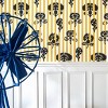 Hide and Seek Mustard Yellow Striped Paste the Wall Wallpaper - 2 of 4