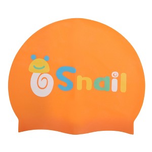 Unique Bargains Kid's Silicone Snail Swim Cap 1 Pc - 1 of 4