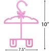 Pink Full-Outfit Hanger 24pk Compatible with 18" American Girl Dolls - Holds Tops & Bottoms, Dresses & Pants - Christmas Stocking Stuffer - 3 of 4