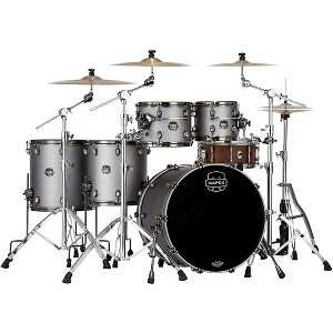 Mapex Saturn Evolution Workhorse Birch 5-Piece Shell Pack With 22" Bass Drum Gun Metal Grey - 1 of 1