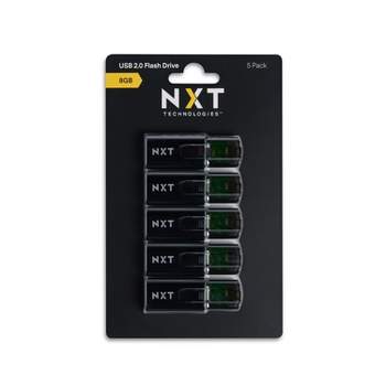 NXT Technologies 8GB USB 2.0 Type A Flash Drive Black 5/Pack (NX61133)