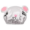 Wrapables Fun and Novelty Double Layer Waterproof Shower Caps for Kids (Set of 2) - 2 of 4