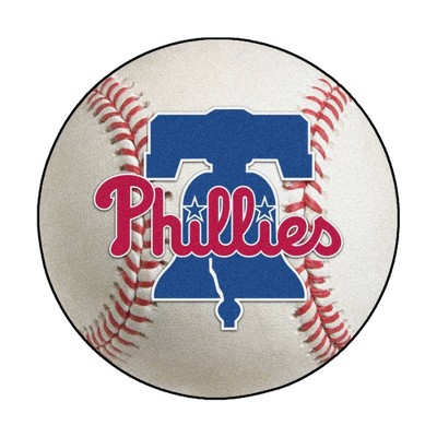 MLB Philadelphia Phillies 27"x27" Bell Logo Baseball Rug