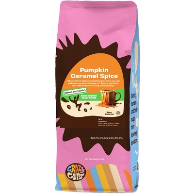 Crazy Cups Decaf Pumpkin Caramel Spice Flavored Ground Coffee