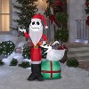 Gemmy 5 ft Airblown® Blowup Inflatable Jack Skellington & Zero with Built-In Lights Outdoor Decoration - Multicolored - 3 of 3