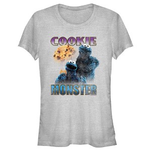 Junior's Sesame Street Cookie Monster Retro Portrait T-Shirt - 1 of 4