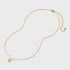 Beloved + Inspired 14K Gold Dipped Cubic Zirconia Lock Pendant Necklace - Gold: Brass, Lobster Claw Clasp, 16" Length - 3 of 4