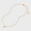 Beloved + Inspired 14K Gold Dipped Cubic Zirconia Lock Pendant Necklace - Gold - image 3 of 4