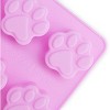 Aoibox Puppy Dog Paw and Bone Silicone Molds, Non-Stick Food Grade for Chocolate, Candy, Jelly, Ice Cube, Dog Treats (Set of 4) - 4 of 4