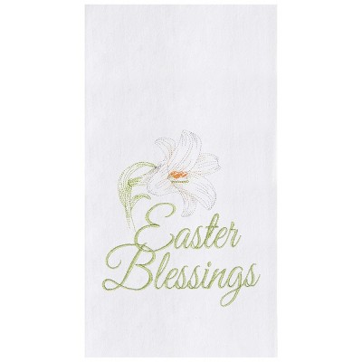 C&F Home Easter Blessing Flour Sack Embroidered Cotton Kitchen Towel
