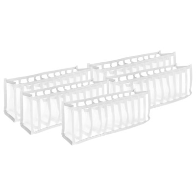 Unique Bargains Nylon Mesh 11 Grids Underwear Sock Drawer Organizer Storage Box 5 Pcs