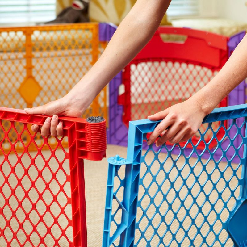Toddleroo by North States Superyard Colorplay Ultimate Baby Gate, 4 of 8