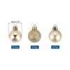 Unique Bargains Shatterproof Home Decorative Christmas Tree Hanging Ball Ornaments 24 Pcs - 2 of 4