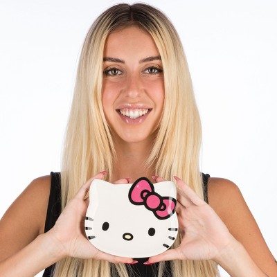 Hello Kitty Ceramic White and Pink Trinket Tray