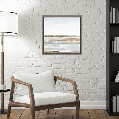 Eva Watts Landscape Abstract Canvas Print in Neutral Tones