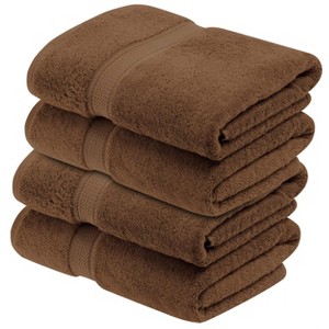 Luxury Cotton Heavyweight Ultra-Plush Bath Towel Set of 4 by Blue Nile Mills - 1 of 4