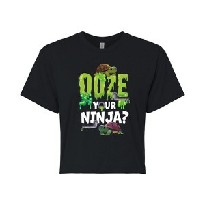 Women's - Teenage Mutant Ninja Turtles Mutant Mayhem - Ooze Your Ninja Cropped Graphic T-Shirt - 1 of 4