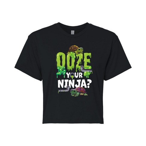 Women's - Teenage Mutant Ninja Turtles Mutant Mayhem - Ooze Your Ninja Cropped Graphic T-Shirt - image 1 of 4