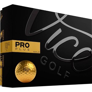 Vice Pro Plus Golf Balls Gold - 12pk - 1 of 4