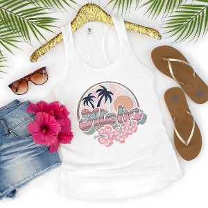 Simply Sage Market Women's Retro Aloha Graphic Racerback Tank - 1 of 2