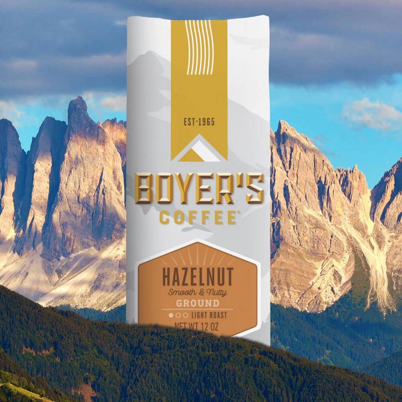 Boyer&#39;s Coffee Hazelnut Light Roast Ground Coffee - 12oz, 4 of 5