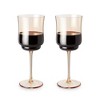 Twine Tulip Champagne Flutes, Gold Amber Tinted - 4 of 4