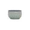 Cheung's Arcello Round Blue Leaf Patterned Ceramic Pot - Small - 3 of 3