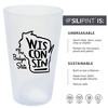 Silipint: State Pint Glasses 16oz: 2 Pack - Wisconsin - Icicle Silicone Cups - image 2 of 4