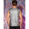 Lars Amadeus Men's Nightclub Party Club Metallic Shining Sleeveless Tank Top - 3 of 4