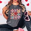 S.W.Smiley Candy Heart Smile Solid - Women's Garment Dyed Graphic T-Shirt - 2 of 4